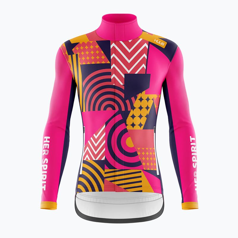 Kurtka rowerowa damska HUUB Her Spirit Winter Peaks patchwork