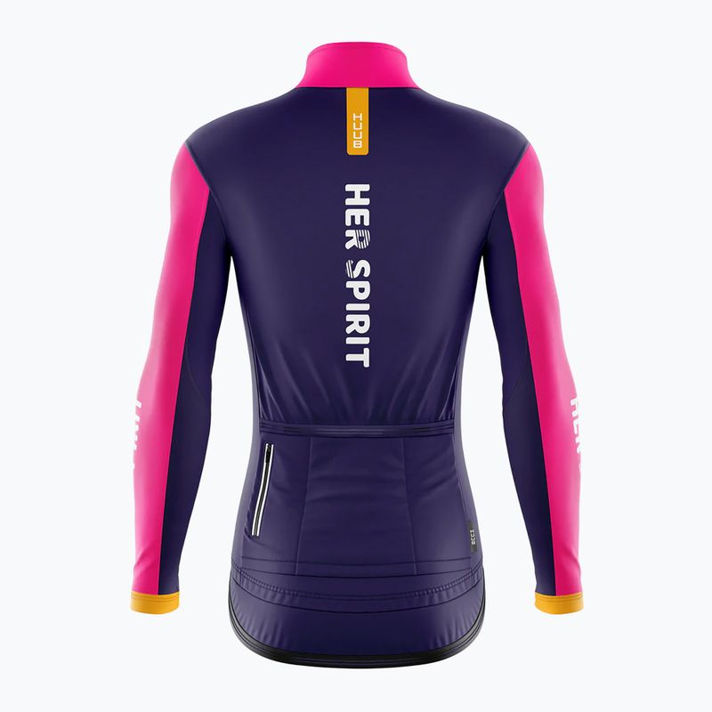 Kurtka rowerowa damska HUUB Her Spirit Winter Peaks patchwork 2