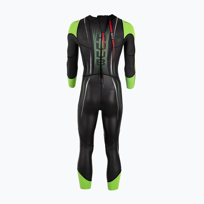 Pianka triathlonowa męska HUUB Surface 3.3 mm fluo green 2