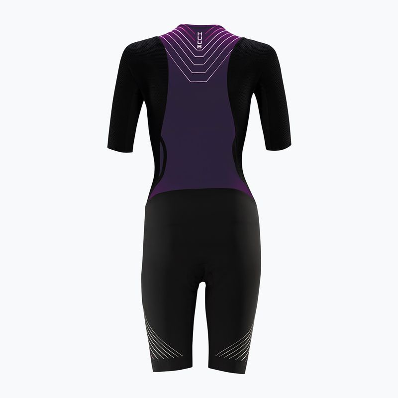 Kombinezon rowerowy damski HUUB Pinnacle Tri Suit W black/grape 2