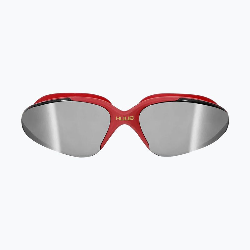 Okulary do pływania HUUB Vision red ight smoke silver mirror 2