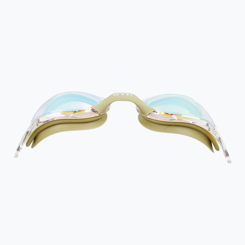 Okulary do pływania HUUB Thomas Lurz sage/clear gold mirror 3