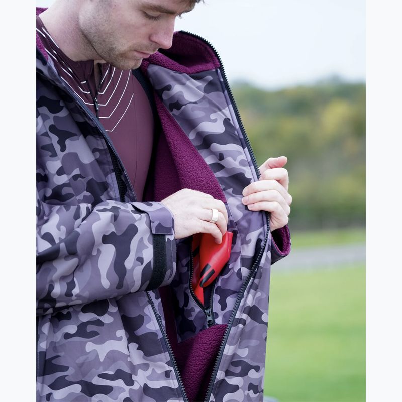 Płaszcz HUUB Changing Robe black grey camo 4