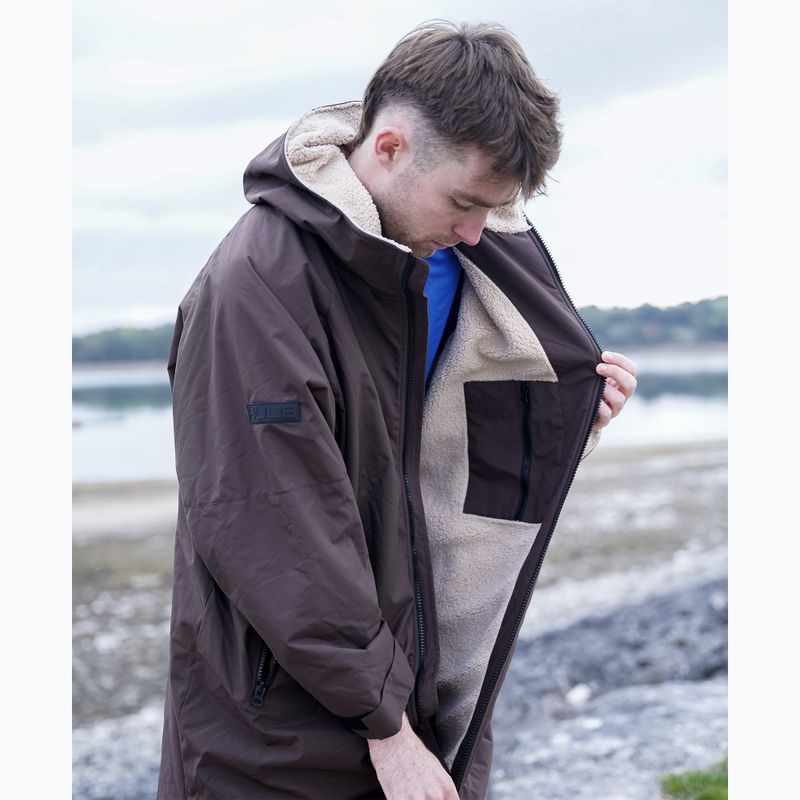 Płaszcz HUUB Changing Robe chocolate/oatmeal 5