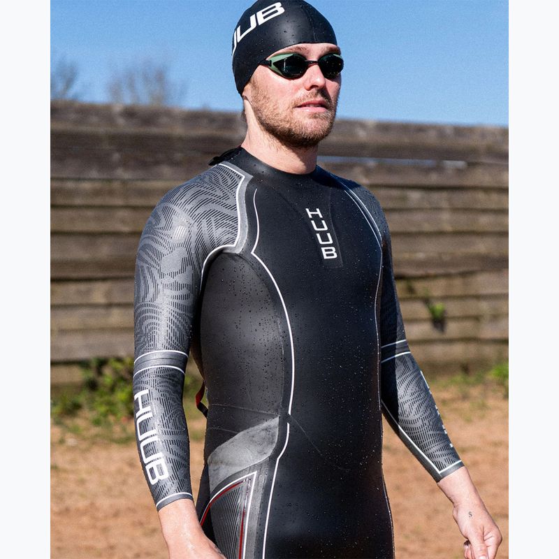 Pianka triathlonowa męska HUUB SUB7 3:5 black/grey 3