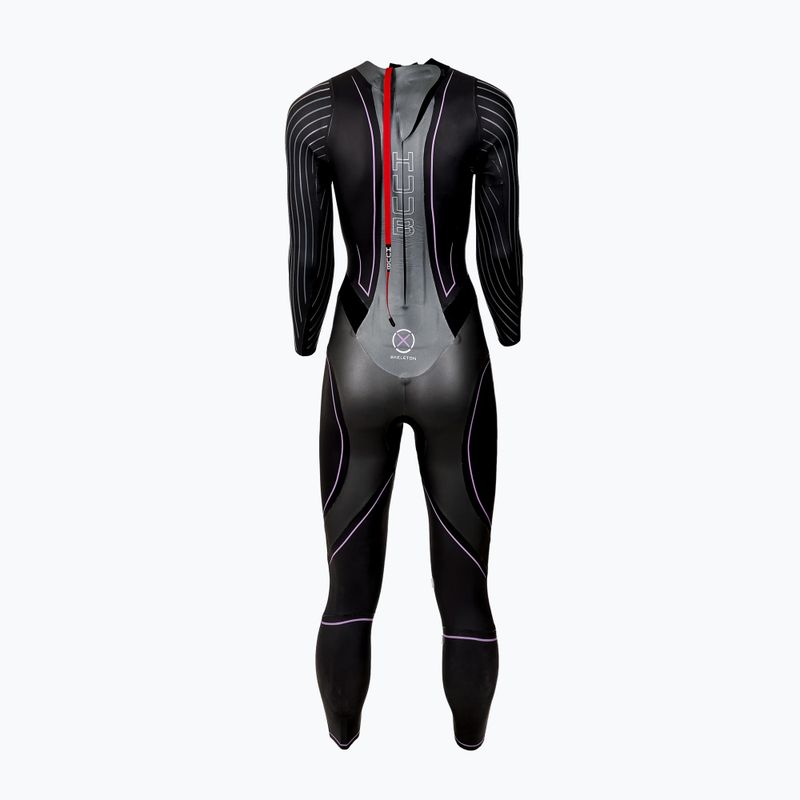 Pianka triathlonowa damska HUUB Aegis XV 3:3 black/silver 2