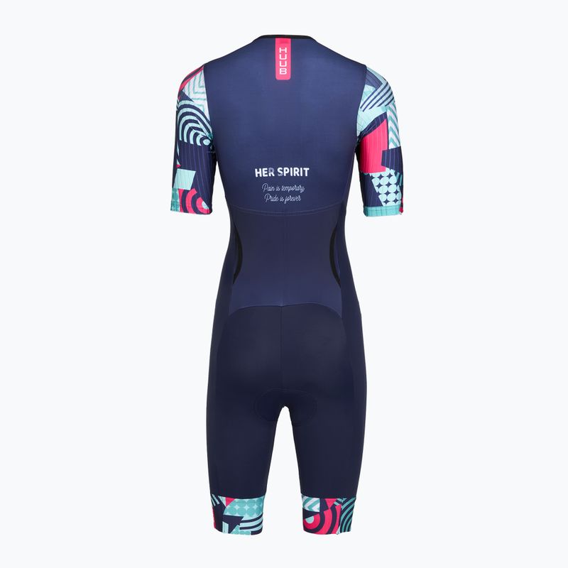 Kombinezon triathlonowy damski HUUB Her Spirit Trisuit navy/band 2