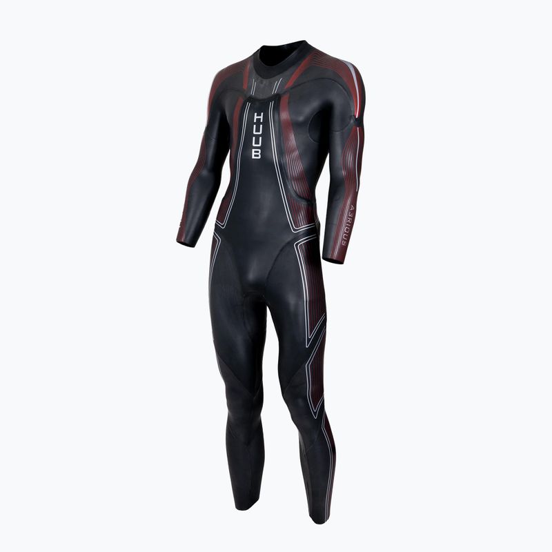 Pianka triathlonowa męska HUUB Aerious III 3:5 black/red 2