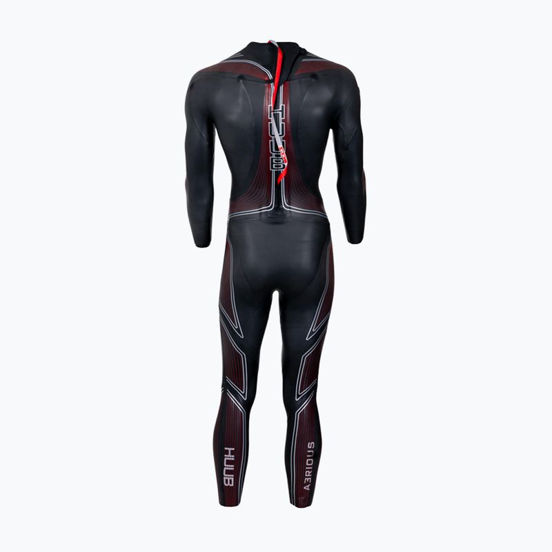 Pianka triathlonowa męska HUUB Aerious III 3:5 black/red 3