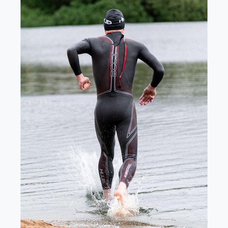 Pianka triathlonowa męska HUUB Aerious III 3:5 black/red 5