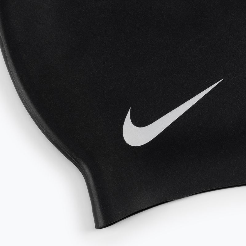 Czepek pływacki dziecięcy Nike Solid Silicone black 2