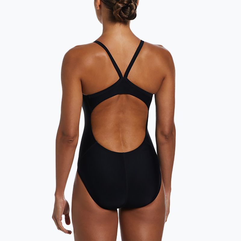 Strój pływacki jednoczęściowy damski Nike Solid Racerback black 3