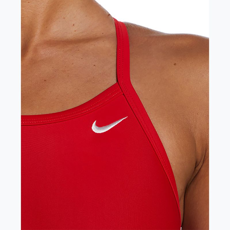 Strój pływacki jednoczęściowy damski Nike Solid Racerback university red 4