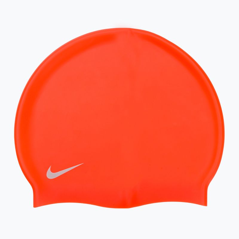 Czepek pływacki dziecięcy Nike Solid Silicone crimson