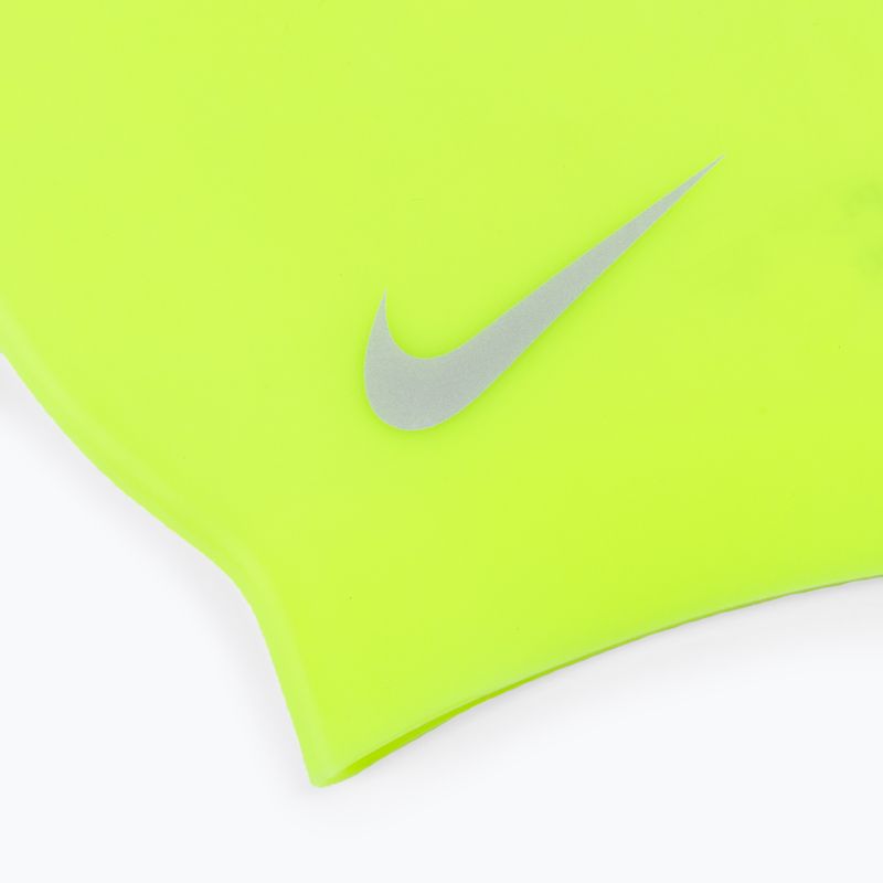 Czepek pływacki dziecięcy Nike Solid Silicone volt 2