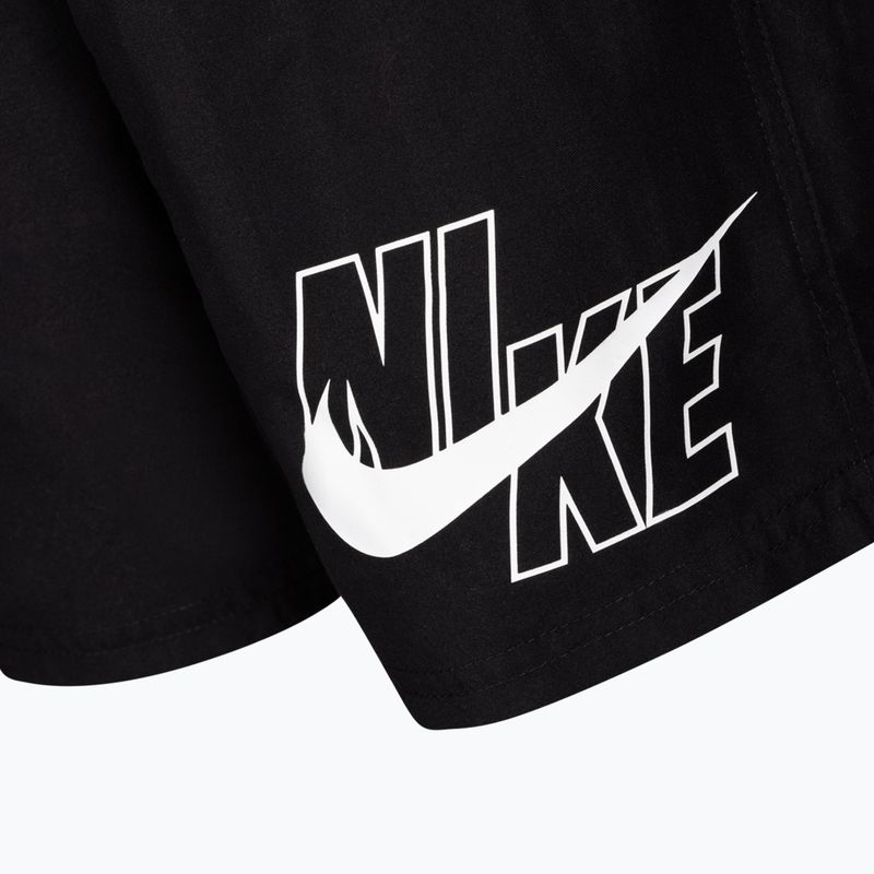 Szorty kąpielowe dziecięce Nike Logo Solid Lap black 3