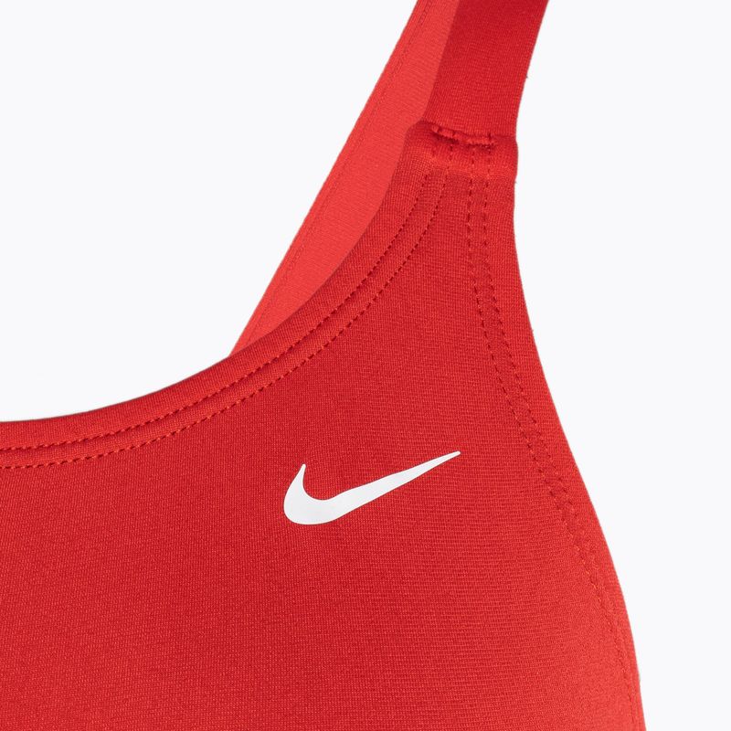 Strój pływacki jednoczęściowy damski Nike Hydrastrong Solid Fastback university red 3