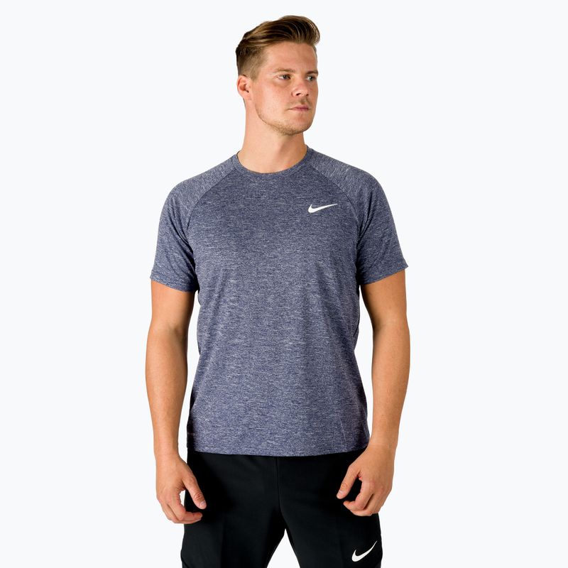 Koszulka męska Nike Heather Hydroguard midnight navy