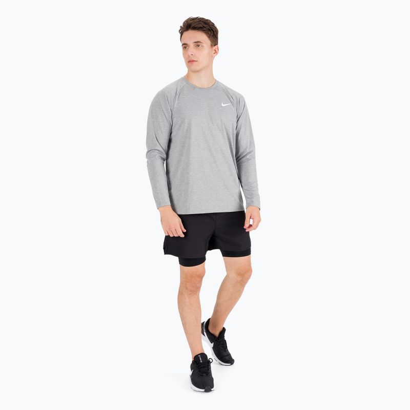 Longsleeve męski Nike Heather Hydroguard particle grey 5