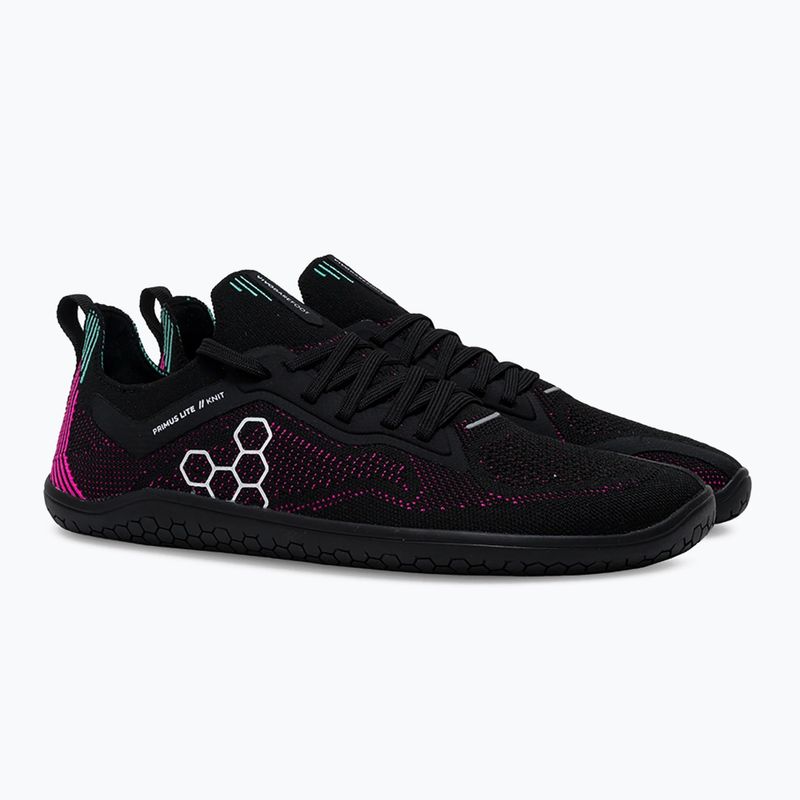 Buty barefoot damskie Vivobarefoot Primus Lite Knit obsidian/ vibrant pink 3
