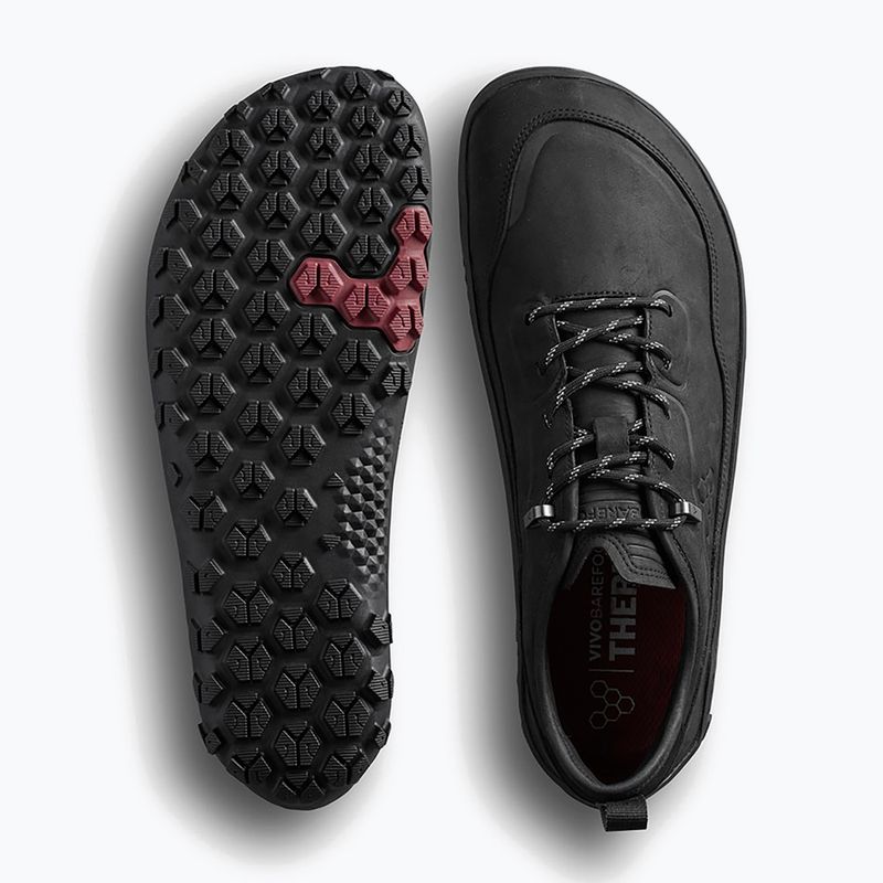 Buty barefoot męskie Vivobarefoot Tracker Leather Low obsidian 3