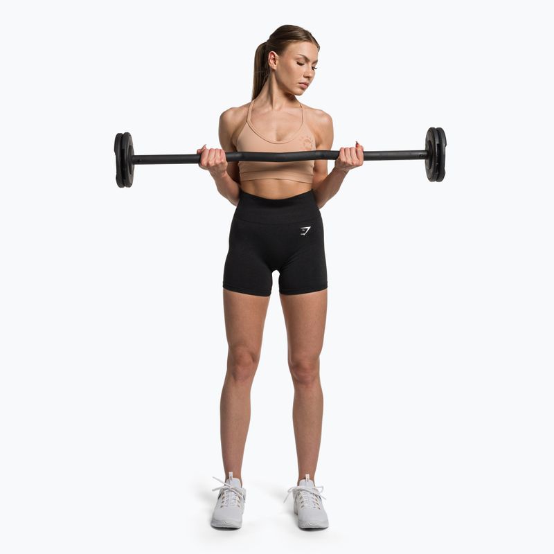 Spodenki treningowe damskie Gymshark Vital Seamless black marl 2