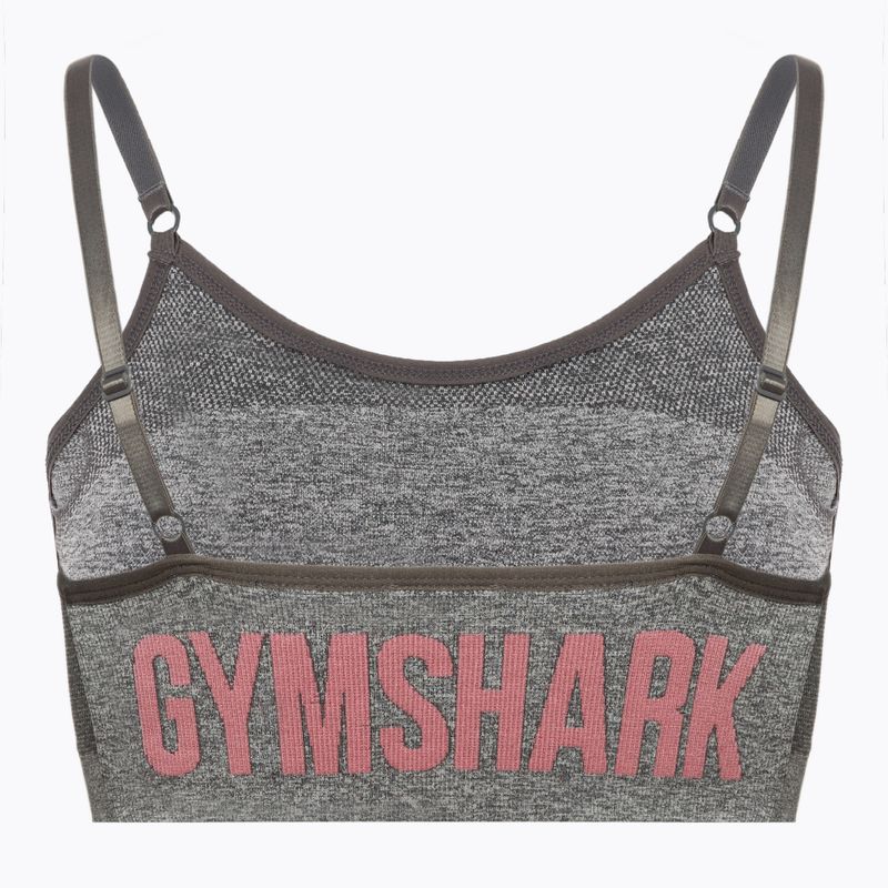 Biustonosz treningowy Gymshark Flex Strappy Sports marl / pink 2