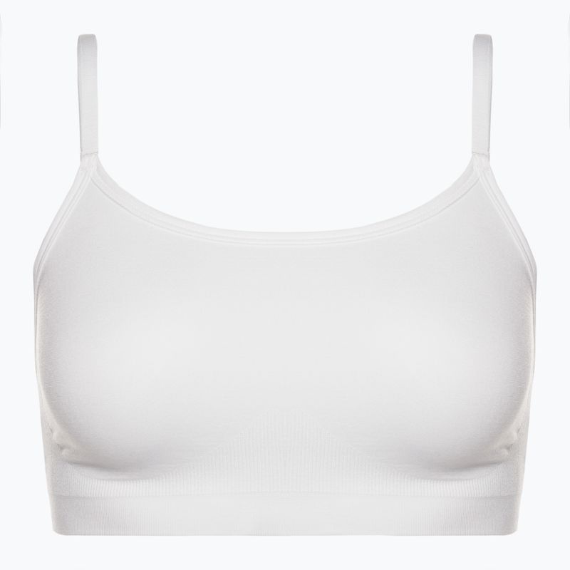 Biustonosz treningowy Gymshark Seamless Bralette High Neck white 5
