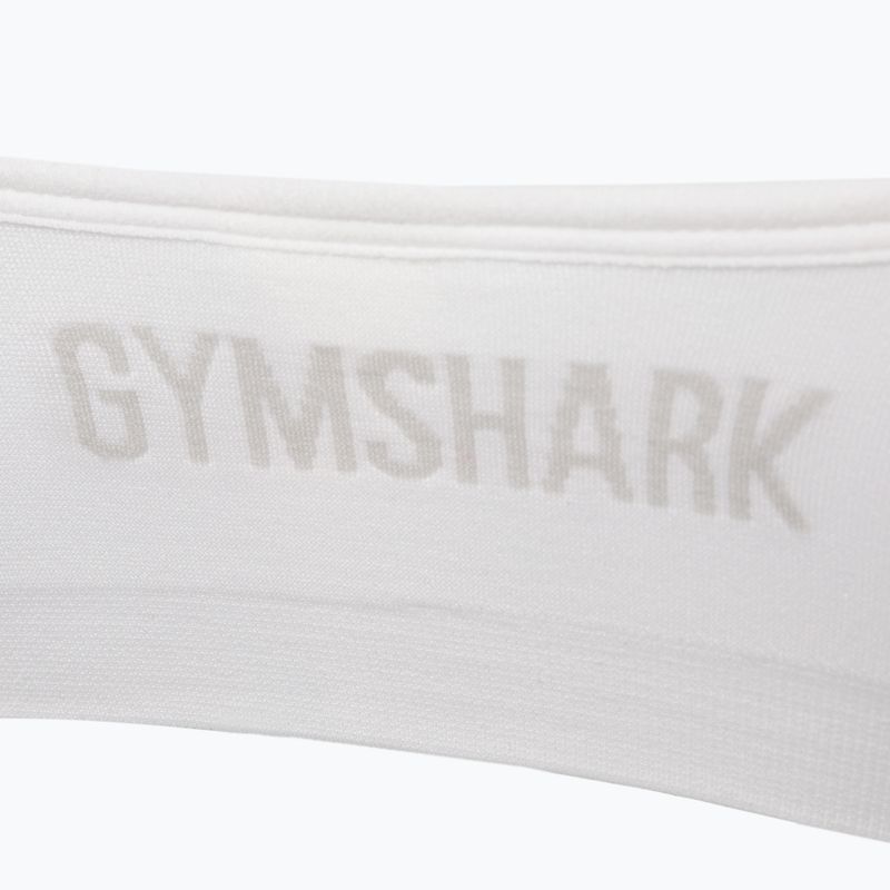 Biustonosz treningowy Gymshark Seamless Bralette High Neck white 7