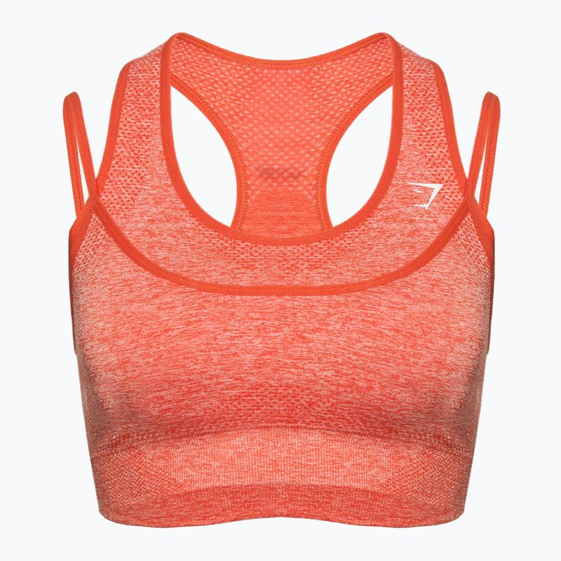 Biustonosz treningowy Gymshark Vital Rise Sports red / marl