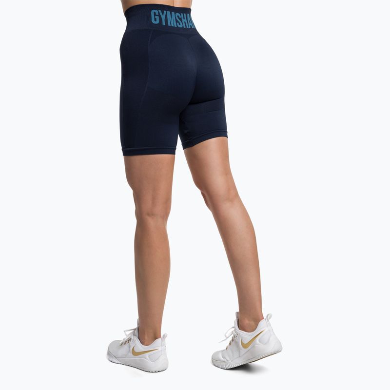 Spodenki treningowe damskie Gymshark Flex Cycling navy blue 3