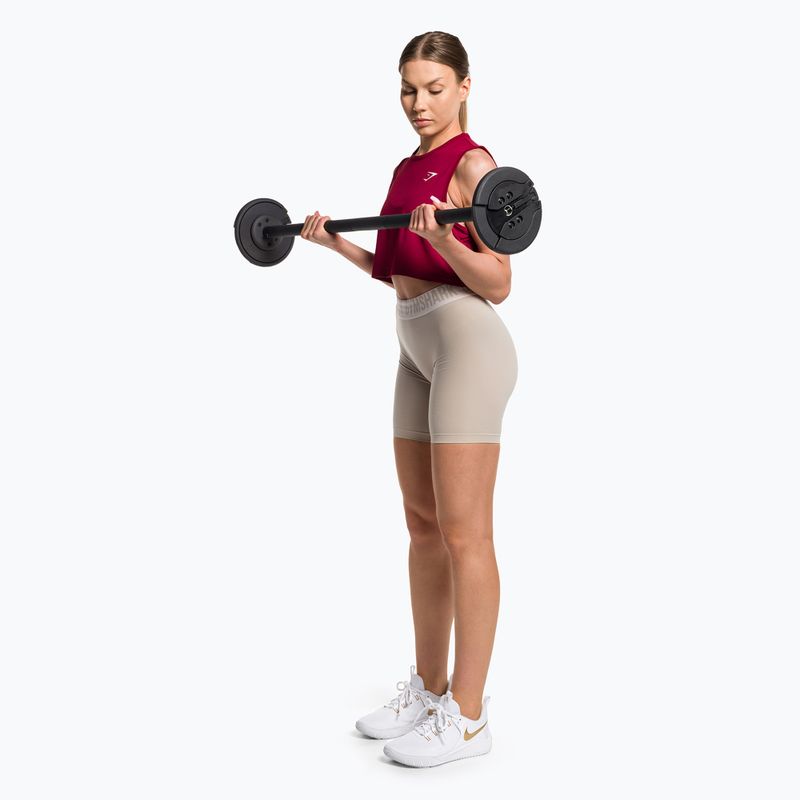 Spodenki treningowe damskie Gymshark Fit Cycling pebble grey 2