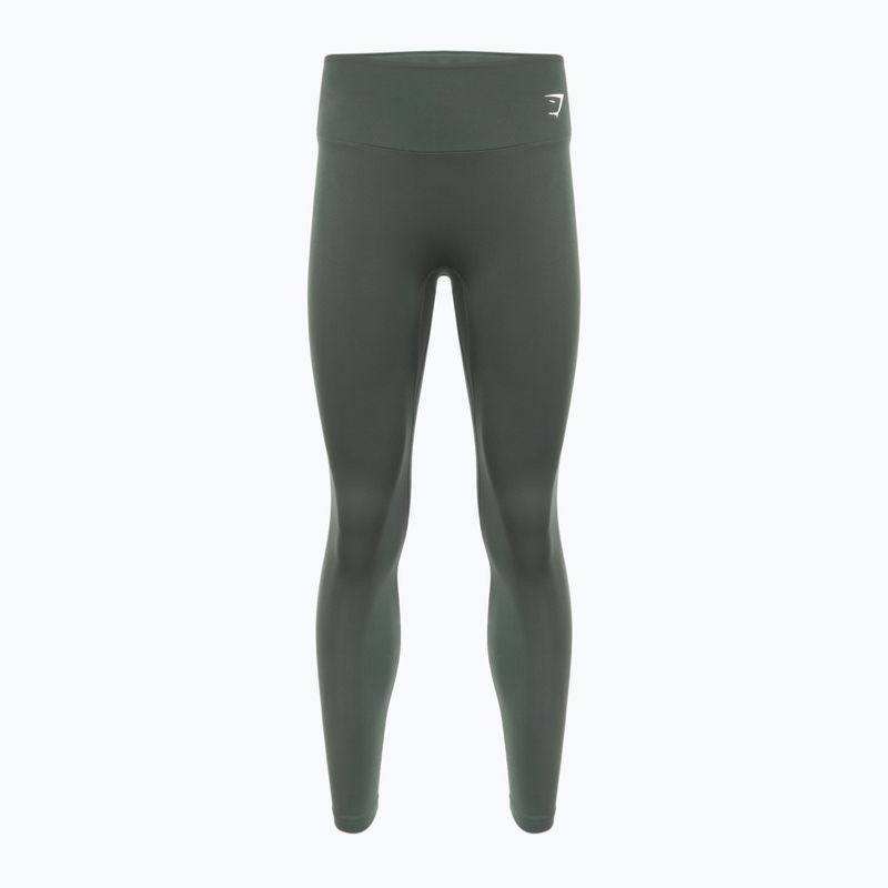 Legginsy treningowe damskie Gymshark Training Full Length obsidian/green