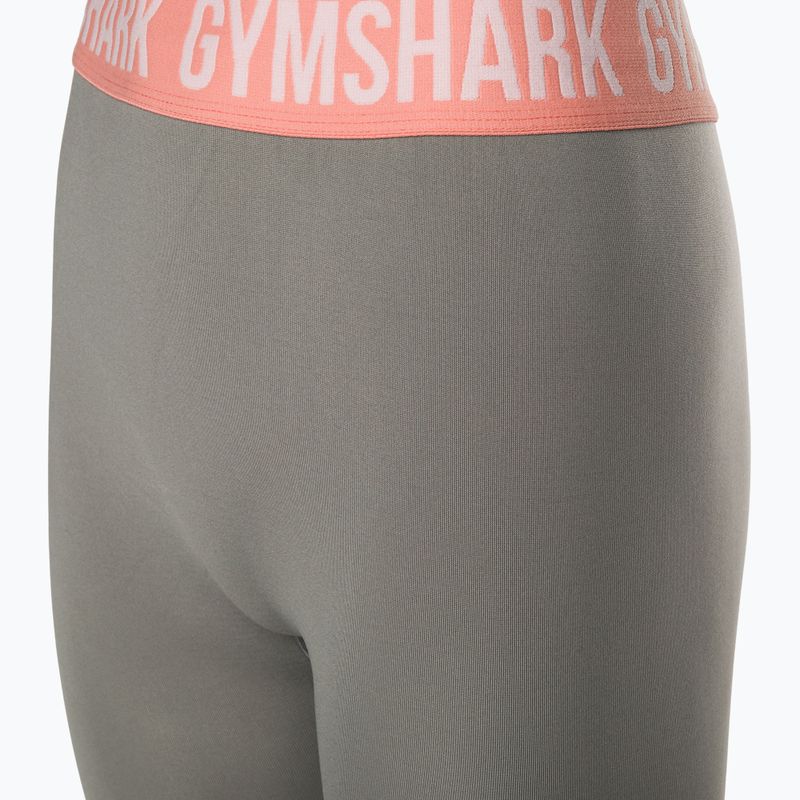 Legginsy treningowe damskie Gymshark Fit Cropped smokey grey 7