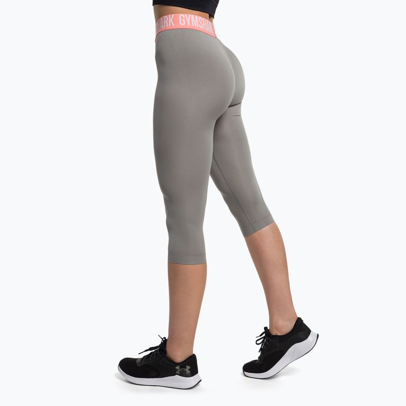 Legginsy treningowe damskie Gymshark Fit Cropped smokey grey 3