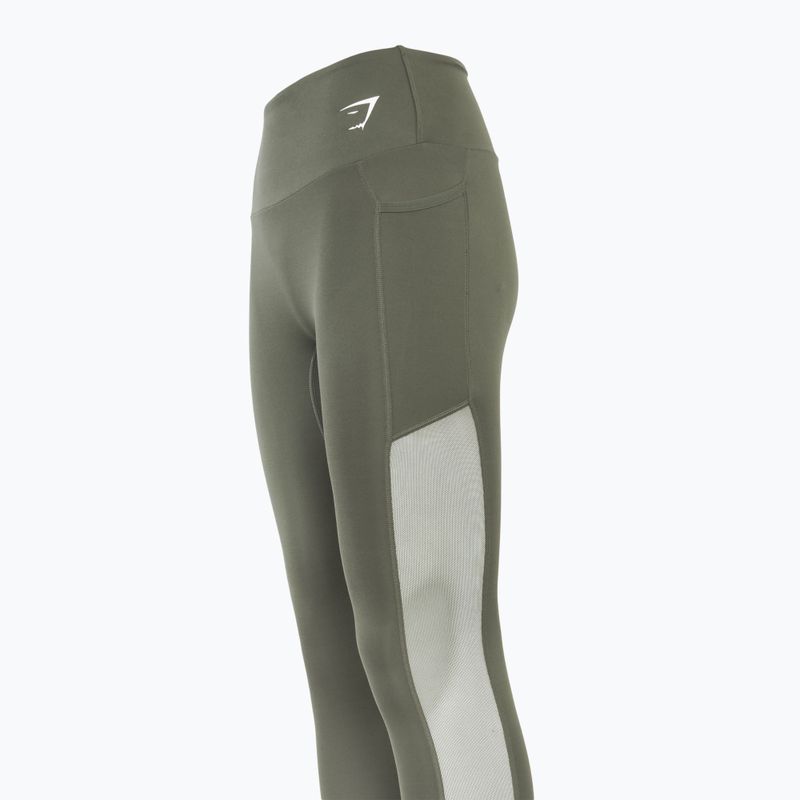 Legginsy treningowe damskie Gymshark Training Mesh green 4