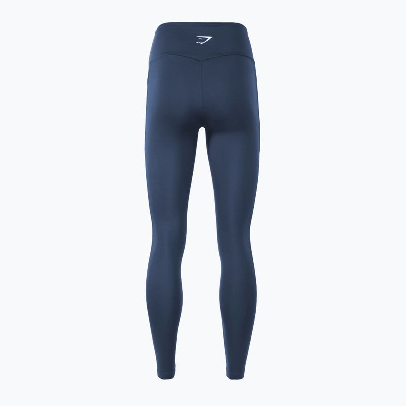 Legginsy treningowe damskie Gymshark Training Mesh blue 2