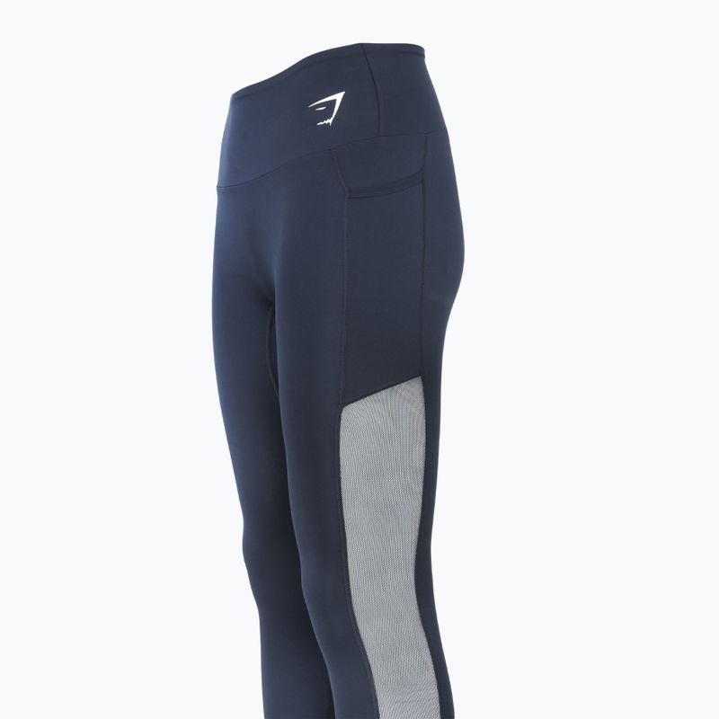 Legginsy treningowe damskie Gymshark Training Mesh blue 4