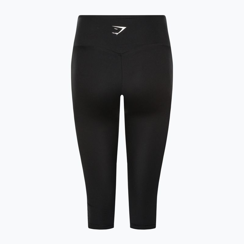 Legginsy treningowe damskie Gymshark Training Cropped black/white 6