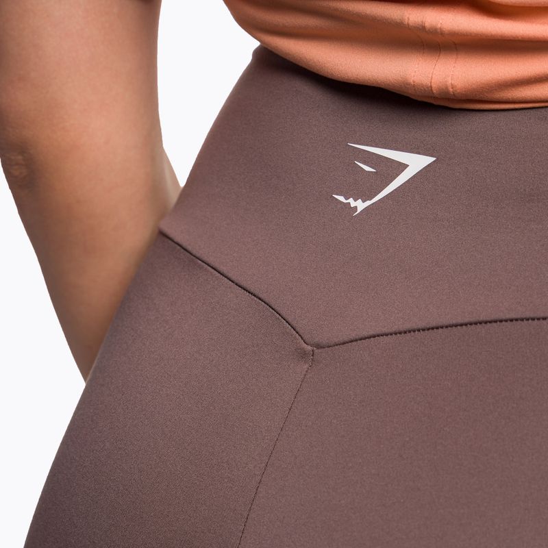 Legginsy treningowe damskie Gymshark Training 7/8 penny brown 4