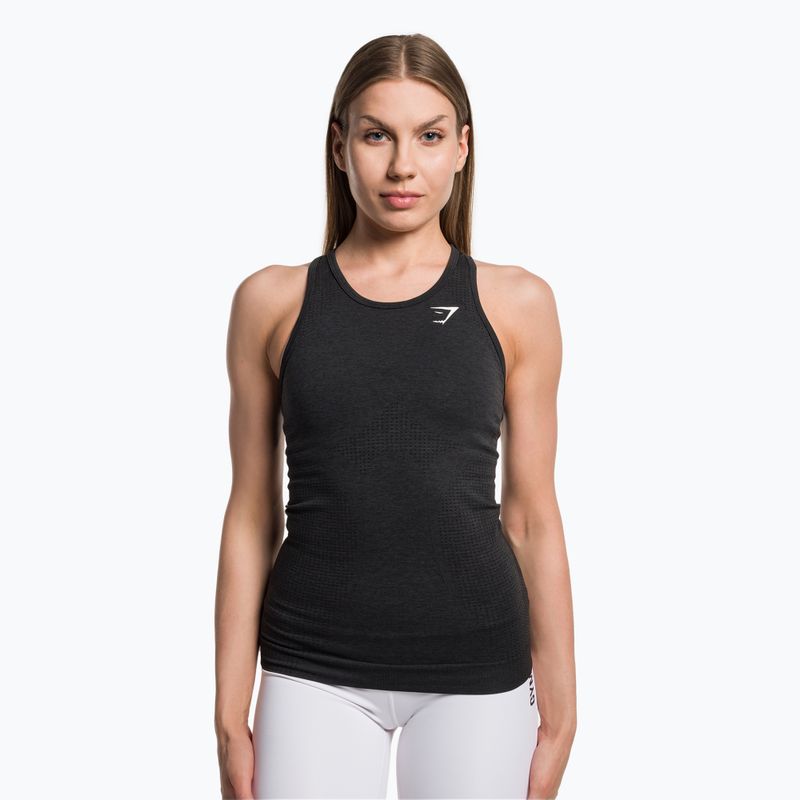 Tank top treningowy damski Gymshark Vital Seamless Tank dark/grey