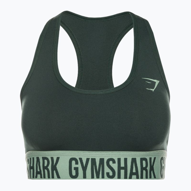 Biustonosz treningowy Gymshark Fit Sports green 5