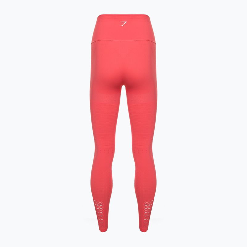 Legginsy treningowe damskie Gymshark Energy Seamless polka pink/white 6