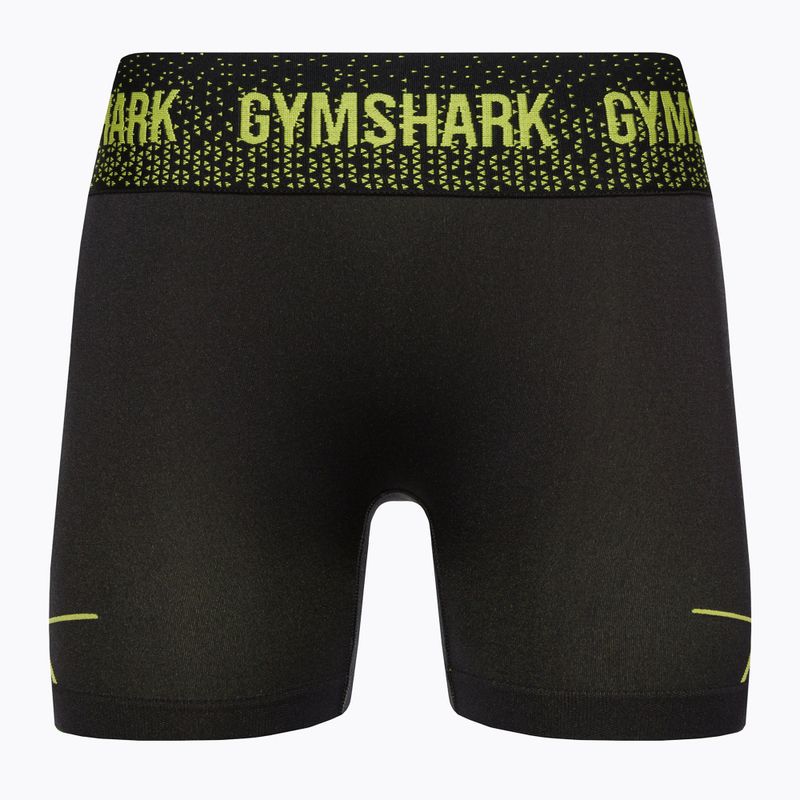 Spodenki treningowe damskie Gymshark Apex Seamless Low Rise green/black 5