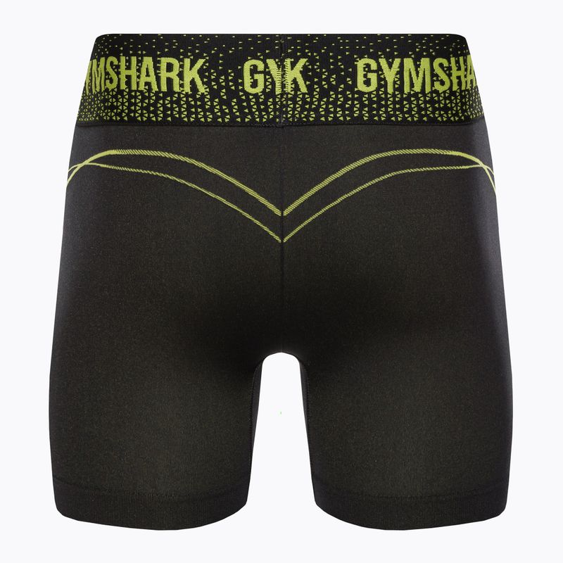 Spodenki treningowe damskie Gymshark Apex Seamless Low Rise green/black 6