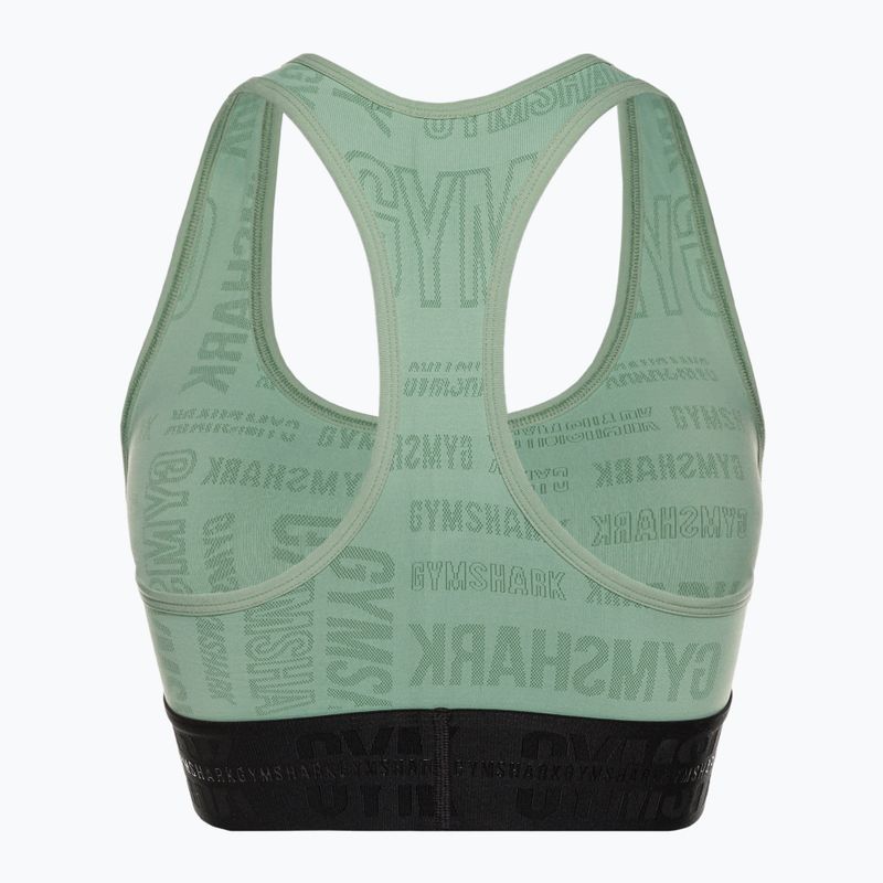 Biustonosz treningowy Gymshark Vision Sports green/black 6