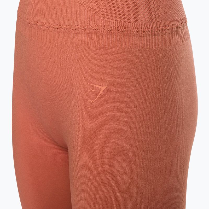 Legginsy treningowe damskie Gymshark Studio earth orange 7