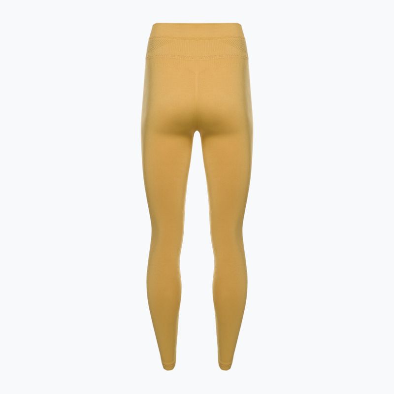 Legginsy treningowe damskie Gymshark Studio indian yellow 7