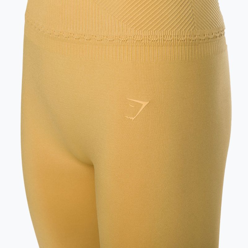 Legginsy treningowe damskie Gymshark Studio indian yellow 8