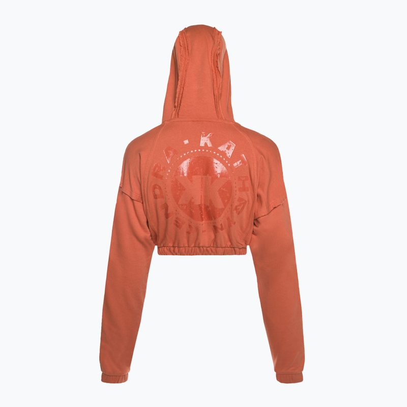 Bluza treningowa damska Gymshark KK Twins Zip Up Crop orange 6